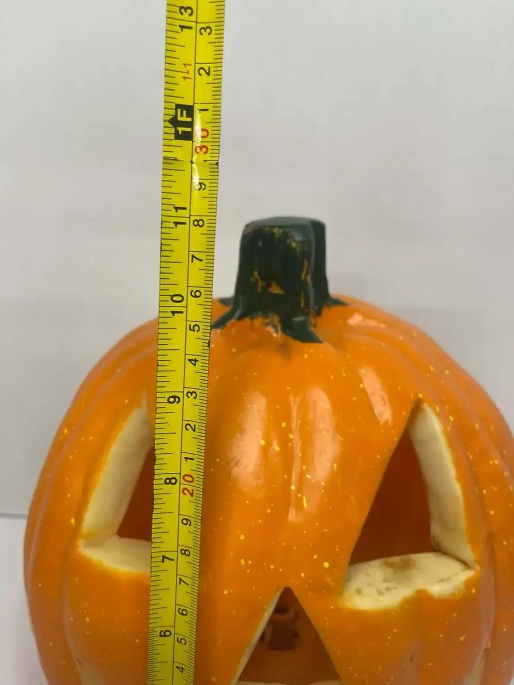 Vintage Halloween Light Up Plastic Mold Jack O Lantern Pumpkin 2001 Works!